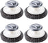 4 Pcs Stainless Steel Wool Scrubber with Handle, Cleaning Supplies for Dishes, Pots, Pans, Grills