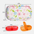 Serfeymi Upgraded Weekly Travel Pill Organizer 2 Times A Day AM PM, 7 Day PU Leather Pill Case, Floral 01