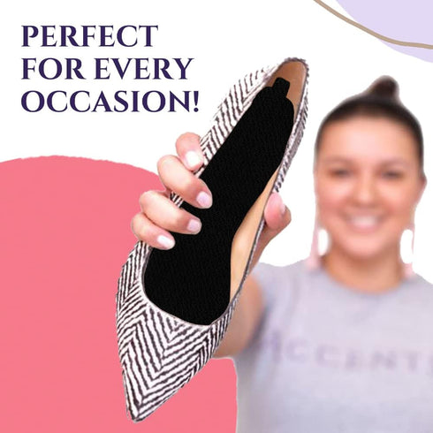Ultra-Thin Shoe Inserts, Sweat & Odor Absorbent Insoles, Replaceable Barefoot Liners for Women’s Size 8-9, 4 Pairs