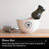 Ceramic Textured Shaving Bowl, Shave Soap & Shaving Cream Dish, Textured for Rich Lather (White)
