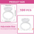 Lash Extension Supplies Glue Rings for Eyelash Extensions, 100PCS Lash Glue Rings, Eyelash Glue Holder