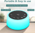 Color Noise Sound Machines with 10 Colors, 25 Soothing Sounds, Sleep White Noise Machine for Adults, Kids