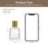 2 Pack 50ml Refillable Spray Perfume Bottles, Empty Clear Perfume Atomizer, Portable Perfume Mist Spray Bottle Travel Perfume Dispenser (50ML, Gold & Silver) by HXRYAGi