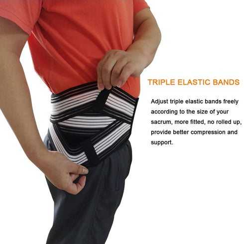 Paskyee Sciatica Belt, Sacroiliac Hip Band for Men Women, Sciatic, Lower Back, Si Joint, Pelvic Pain Relief