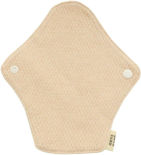 HouseVibe 6 Pack 7.1" Reusable Organic Cotton Panty Liners Washable Breathable Cloth Pads for Daily Use Light Flow