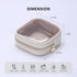 Small Clear Makeup Bag for Purse, Cosmetic Bag for Travel, Mini Organizer Bag for Accessories, White