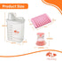 HECHARY Laundry Detergent Dispenser Powder Container & Scent Booster Organizer Includes Brush & Soap Holder Airtight