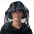Cinvo Head Net Hat, Bug Net Face Netting for Outdoor Activities, Spacious Net Room Works Over Most Hats, Black