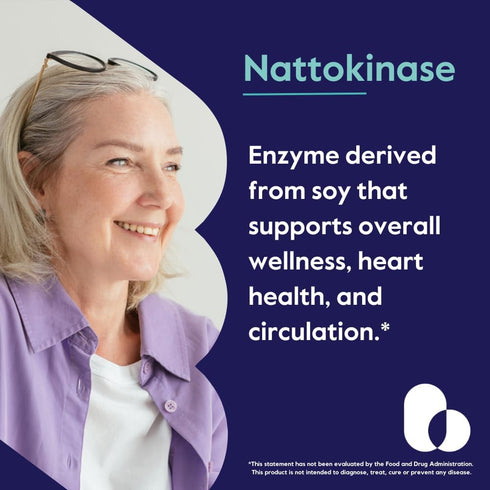 BESTVITE Nattokinase 100mg (2000 FU), 120 Vegetarian Capsules, Vegan, Non-GMO, Gluten Free