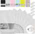 200 PCS Stand Up Mylar Bags White for Food Storage, 3.9x5.9+1.2 inch Resealable Ziplock Bags for Small Craft