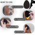 Non-Slip Shoe Pads, Adhesive Sole Protectors for High Heels, Anti-Slip Shoe Grips (Black, 4 Pairs)