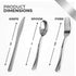 Stock Your Home 125 Disposable Heavy Duty Plastic Spoons, Silver - Perfect for Catering Events, Parties, Weddings