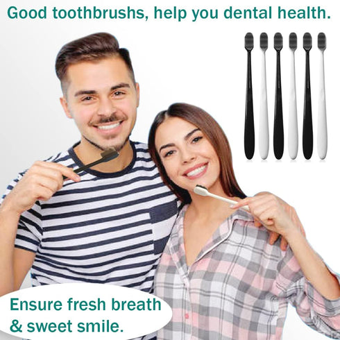 GoldDawn Extra Soft Toothbrush for Sensitive Teeth and Gums, Micro Fur Manual Toothbrush with 20000 Ultra Soft Bristles