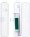 Toothbrush Travel Case 2 Pack, Clear Plastic Holder for Toothbrush & Toothpaste, Portable Size 7.87 x 1.85 x 1.18”