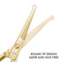 LIVINGO Professional Nose Hair Scissors - Multi-purpose Stainless Steel Rounded Tip Straight Blade, Facial Hair Beard
