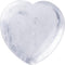 Natural 1.2" Clear Quartz Pocket Heart Love Stone, Carved Palm Worry Stone for Chakra Reiki Balancing Therapy