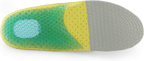 Kids Running Gel Insoles, Shock Absorbing Arch Support Silicone Material, Big Kid US 3.5-4