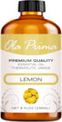 Ola Prima Lemon Essential Oil - 8oz - 8 Fluid Ounces - Aromatherapy Oils for Candle and Soap Making