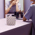 Small Makeup Bag for Purse, Mini Checkered Cosmetic Zipper Pouch, Travel Organizer for Women and Girls