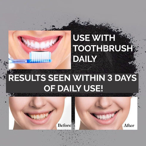 2-Pack Teeth Whitening Charcoal Powder, WUBLSYAN Activated Charcoal Tooth Cleaning Natural Oral Care