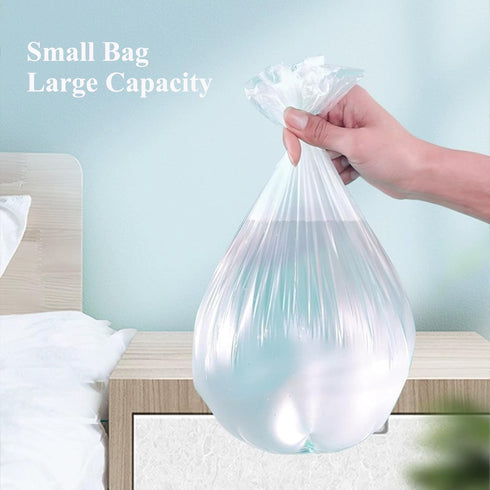 100 Pack Small Garbage Bags, White Odorless Liners for Desktop Trash Cans
