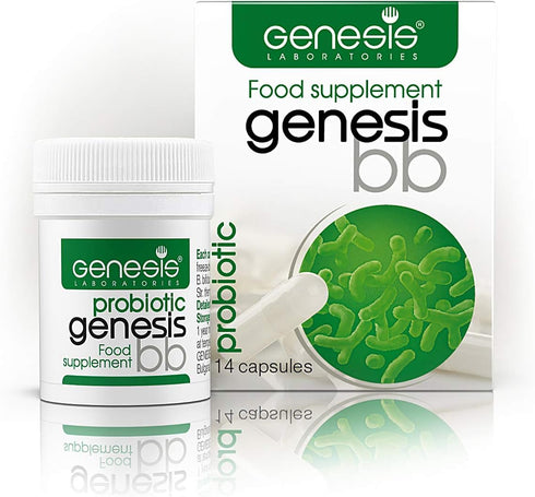 Genesis Bifidobacterium Complex BB Probiotic Travel Pack - 14 Capsules of 240 Mg