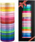 500 Yard Fabric Ribbon Satin Ribbon Rolls Silk Satin Roll, 25 Yard/Rolls, 20 Rolls, Valentines Ribbon for Gift Package Wrapping Ribbon Bow Making Crafts Sewing Party Wedding, 2/5 Inch Wide by LIUYAXI