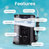 Premium Water Flosser with 10 Pressure Settings, XL 1L Tank, Carry Case, Ultrasonic Plaque Removal, 9 Special Nozzles