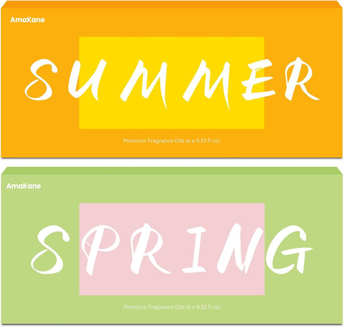 Summer & Spring Fragrance Oils Set, AmaKane Fragrance Oil for Candle Making,