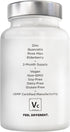 Amen Vitamin C+ Supplement with Zinc | 120 Capsules | Bioflavonoids, Quercetin, Rose HIPS, Elderberry – Vegan, Non-GMO