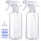 JohnBee Spray Bottles, 16.9oz/2Pack, Premium Adjustable No Leak Spray Bottles for Cleaning, Hair, Plants