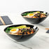 Restaurantware Moderna 16 Ounce Plastic Bowls, 20 Durable Disposable Salad Bowls, Gold-Rimmed Heavy-Duty