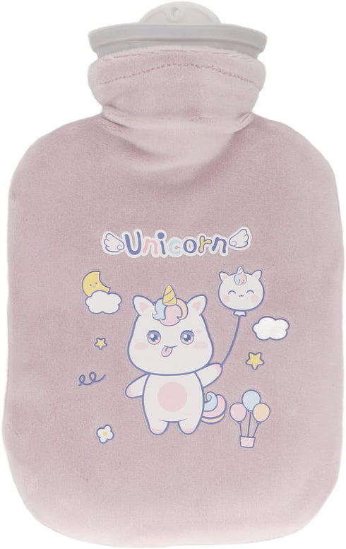 500ML Hot Water Bottle - Hot Water Bag for Pain Relief, Menstrual Cramps, Soft Cover, Hot Cold Compress