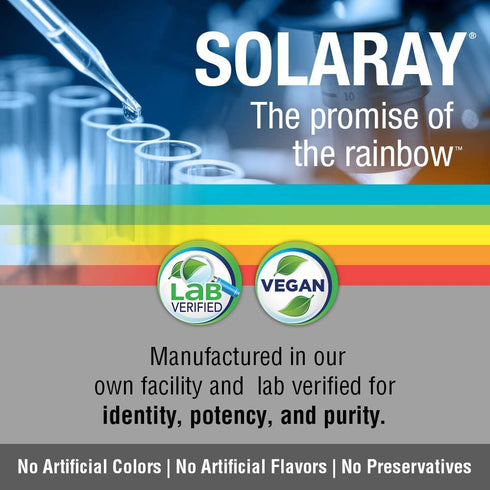 SOLARAY Vitamin B-Complex 250mg, Natural Orange Flavor | Supports Healthy Hair, Skin, Immune Function & Metabolism | 50
