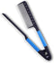 Herstyler Hair Straightening Comb - Easy Styling Straightener Comb for Flat Iron (Blue)