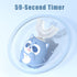 Kids Electric U Shaped Toothbrush, Cartoon Sonic Toothbrush with 4 Brush Heads, 6 Cleaning Modes, IPX7 Waterproof - Age
