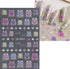 5D Embossed Nail Stickers with Tweezer, 4 Sheets Self-Adhesive Cute Cat Pattern Nail Art Supplies for Women