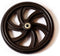 Walker Rollator Replacement 7.5" Wheels, Black (1pcs) (FRONT 1)