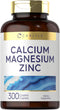 Carlyle Calcium Magnesium Zinc, 300 Caplets, Vegetarian, Non-GMO, Gluten Free Supplement