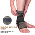 Copper Ankle Brace, Copper Infused Support for Men & Women, Best Compression Sleeve for Pain Relief (Copper-Black 2,