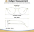 Dollger Blue Light Blocking Glasses, Vintage Round Frame Eyeglasses for Women Men, 2 Pack Transparent and Black