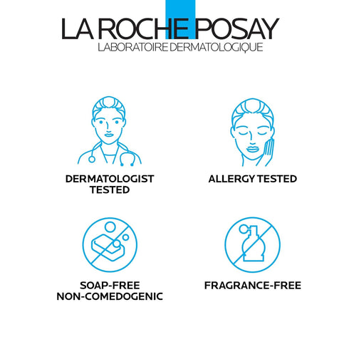 La Roche-Posay Effaclar Purifying Foaming Gel Cleanser, Alcohol-Free Face Wash for Oily Skin with Zinc Pidolate
