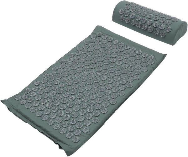 Acupoint Massage Mat and Pillow Set, Washable Yoga Relief Mat with Carry