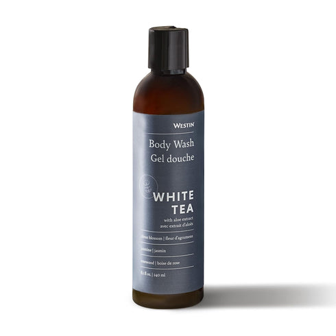 Westin White Tea Aloe Body Wash - 8 ounces Hydrating Bath and Shower Gel with Signature Aloe Scent