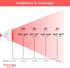 Red Light Therapy Device - Red Near Infrared 660nm 850nm, 12 LEDs for Skin Health and Pain Relief