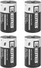EEMB 4Pack ER14250 1/2AA 3.6V Lithium Battery, Li-SOCL2 Non-Rechargeable for Dog Collar, Meter Sensor