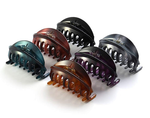 Premium Chic Styling Hair Claw Clip, Strong Hold Hair Clips for Women and Girls, Thick Hair Barrettes, Purple