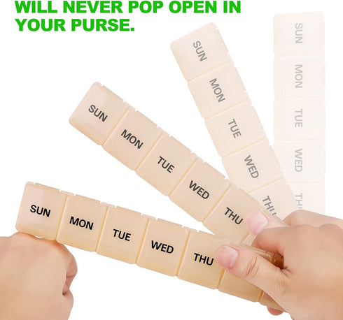 XL Extra Large Weekly Pill Organizer - Perfect for Vitamins and Supplements