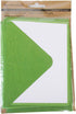 Show-Offs 16 Set 5.5 4.25 Inches 8 8 Piece Blank Notecard & Envelope - x - Cards Envelopes (Green)