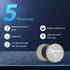EEMB 5 Pack CR2016 Battery, 3V Lithium Button Coin Cell Batteries for Key FOBs, Watches, Toys